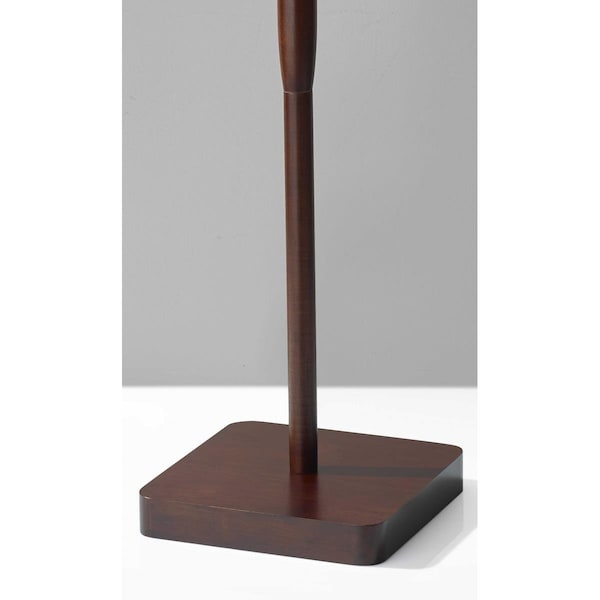 Homeroots Walnut Wood Floor Lamp with Simple Cabin Style 372676 - main